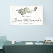 Golf Theme 21st Birthday Party Custom Welcome Spandoek (Beurs)