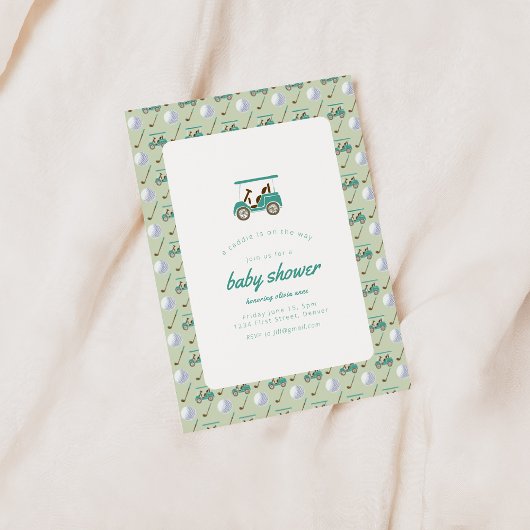 Golf Thème Baby shower Invitation Modèle