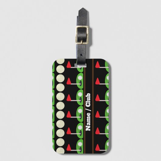 Golf Theme Bagagelabel (Voorkant (verticaal))