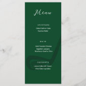Golf Theme Birthday Party Menu Card (Devant)