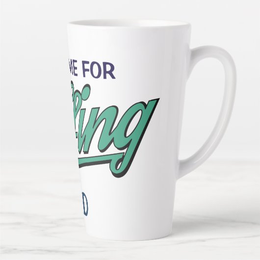 Golf Theme Funny Golfing Dad Large Latte Mok (Rechts)