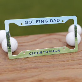 Golf Theme Golfing Dad License Bord Lijst