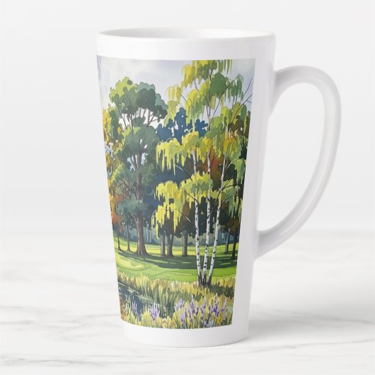 Golf Theme Latte Mok (Rechts)