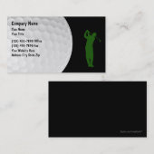 Golf Theme Modern Layout Visitekaartje (Voorkant / Achterkant)