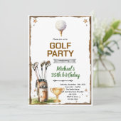 Golf theme party Invitation (Debout devant)