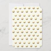 Golf Theme Party Kaart (Achterkant)