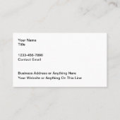 Golf Theme Schilderachtig Visitekaartjes (Achterkant)