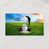 Golf Theme Schilderachtig Visitekaartjes (Voorkant)
