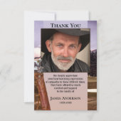 Golf Thème Sympathy Funérailles Photo Carte de rem (Devant)