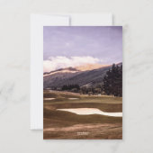 Golf Thème Sympathy Funérailles Photo Carte de rem (Dos)