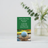 Golf Theme Visitekaartjes Design (Staand voorkant)