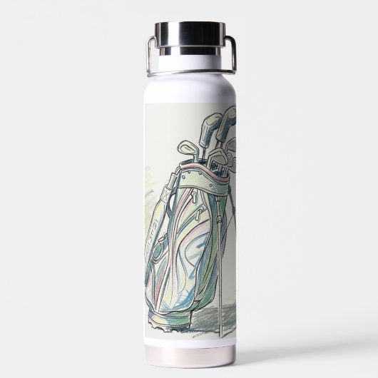 Golf Theme Waterfles (Achterkant)