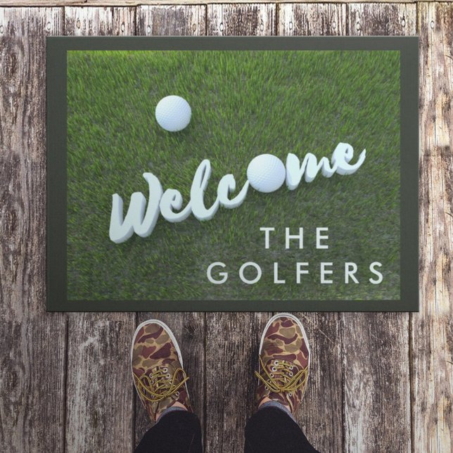 Golf Theme Welkom Golfers Doormat Deurmat (Welcome the Golfers doormat perfect for your door)