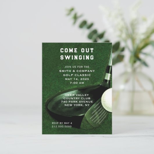 Golf Themed Invitation (Debout devant)