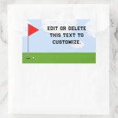 Golf Thgerespecteerd Rechthoekige Sticker (Tas)
