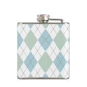 Golf Thgerespecteerde Argyle Gepersonaliseerd Mono Heupfles (Achterkant)