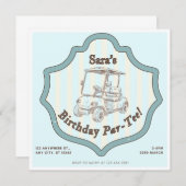 Golf Thgerespecteerde Birthday Party Kaart (Voorkant / Achterkant)