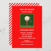 Golf Thlekte Kerstfeestdag Kaart (Voorkant / Achterkant)