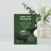 Golf Threaditation Briefkaart (Staand voorkant)