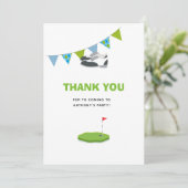 Golf Threspect Birthday Bedankkaart (Staand voorkant)