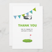 Golf Threspect Birthday Bedankkaart (Voorkant / Achterkant)