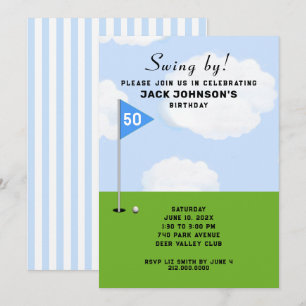 Golf Threspect Birthday Kaart