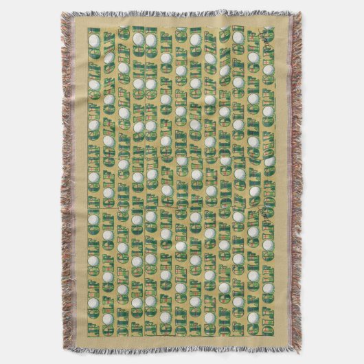 Golf Throw Blanket Deken (Voorkant Verticaal)