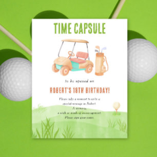 Golf Tijdcapsule 1e verjaardag  Poster