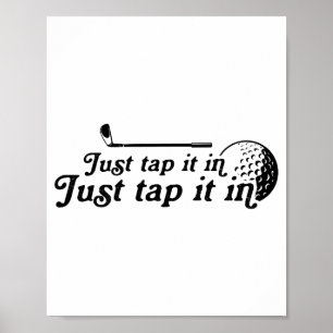 Golf Tik Het Er Maar In Grappige Golfspeler Golfen Poster