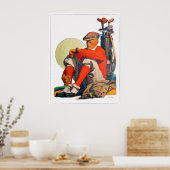 Golf Time Waterverf -  Golf Print 1931 (Keuken)