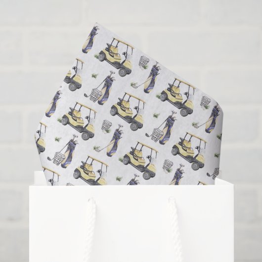 Golf Tissuepapier, Golfer Decoupage Tissuepapier (Cadeauzakje)