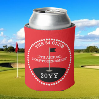 Golf Toernooi Club Naam Jaar Rood Blikjeskoeler