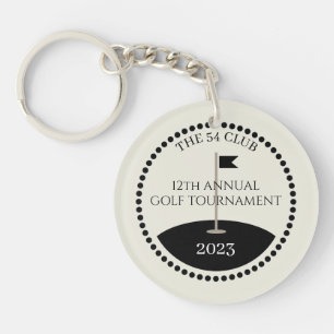 Golf Toernooi Club Naam Sleutelhanger