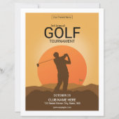 Golf Toernooi Flyer Sjabloon (Voorkant)