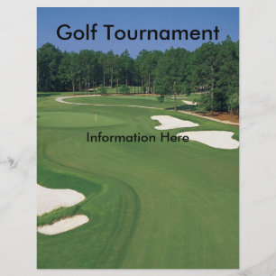 Golf Toernooi Folder Flyer