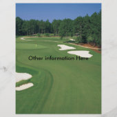 Golf Toernooi Folder Flyer (Achterkant)