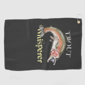 Golf Torchon de truites serviette de pêche foncée (Horizontal)