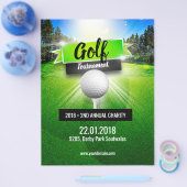 Golf Tournament Charity Flyer-Poster Flyer (Enkel)