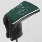 Golf Tournament Classic Event Emerald Green Golfheadcover (3/4 voorkant)