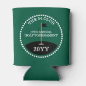 Golf Tournament Club Naam Jaar Blikjeskoeler (Achterkant)
