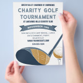 Golf Tournament Event Custom Flyer (Hand)