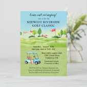 Golf Tournament Invitation Kaart (Staand voorkant)