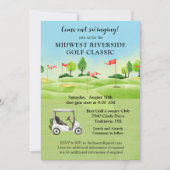 Golf Tournament Invitation Kaart (Voorkant)