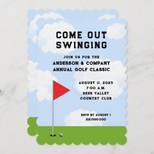 Golf Tournament Invitation Kaart