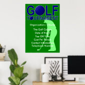 Golf Tournament Poster (Thuiskantoor)