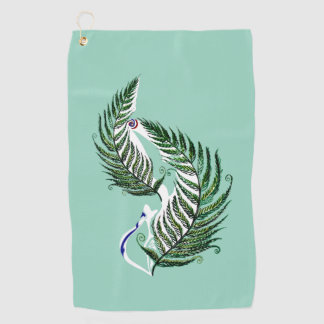 Golf Towel Aotearoa NZ Country Fern Design Golfhanddoek