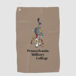 * GOLF TOWEL (bruin) met PMC Proud Cadet logo Golfhanddoek