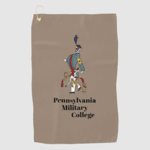 * GOLF TOWEL (bruin) met PMC Proud Cadet logo Golfhanddoek