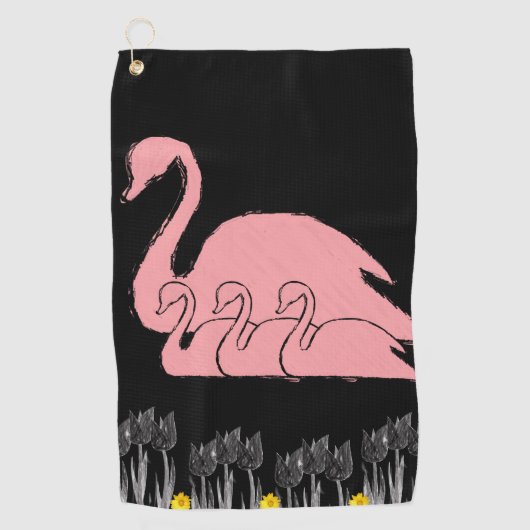 Golf Towel Floral Golfhanddoek (Voorkant)