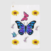 Golf Towel Floral Golfhanddoek (Voorkant)